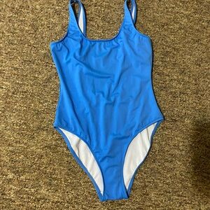 Onia Large Bright Blue One-Piece Swimsuit NWOT